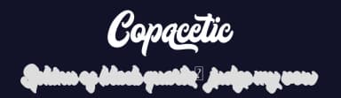 Copacetic by Askmewhy — Script Handwritten Font — thumbnail 2