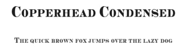 Copperhead Condensed by Kustomtype — Serif Font — thumbnail 1