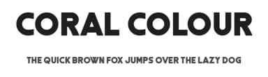 Coral Colour by Chequered Ink — Sans Serif Font — thumbnail 1