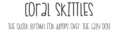 Coral Skittles by Des Gomez — Script Handwritten Font — thumbnail 1