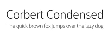 Corbert Condensed by The Northern Block — Sans Serif Font — thumbnail 1