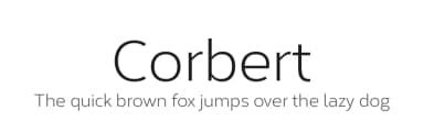 Corbert by The Northern Block — Sans Serif Font — thumbnail 1