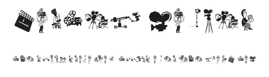 Cordel Movies by Galdino Otten Fonts — Dingbats Font