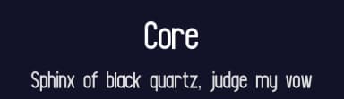 Core by SushiHueDesign — Sans Serif Font — thumbnail 2