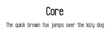 Core by SushiHueDesign — Sans Serif Font — thumbnail 1
