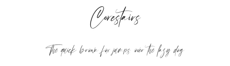 Corestairs by Maulana Creative — Script Handwritten Font