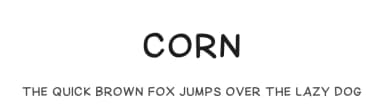 Corn by 4RM Font — Script Handwritten Font — thumbnail 1