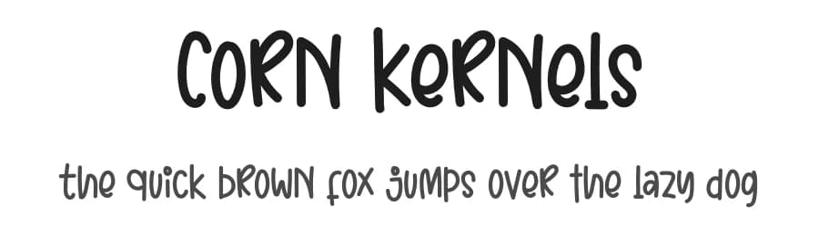 Corn Kernels by Inermedia Studio — Script Handwritten Font
