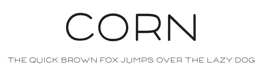 Corn by Shaped Fonts — Sans Serif Font