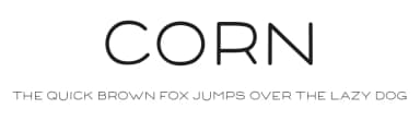 Corn by Shaped Fonts — Sans Serif Font — thumbnail 1