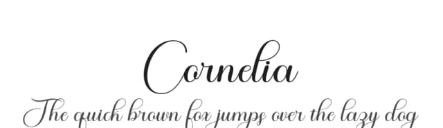 Cornelia by Wais Alqarni — Script Handwritten Font
