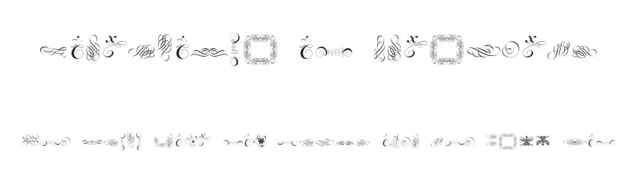 Cornucopia of Ornaments by Intellecta Design — Dingbats Font