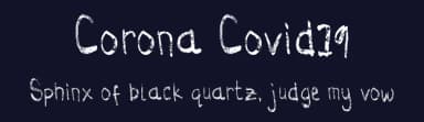 Corona Covid19 by Alifinart Studio — Script Handwritten Font — thumbnail 2