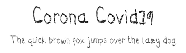 Corona Covid19 by Alifinart Studio — Script Handwritten Font