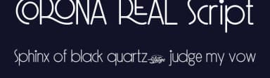 Corona Real Script by VinType — Script Handwritten Font — thumbnail 2