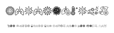 Coronavirus by Woodcutter — Dingbats Font — thumbnail 1