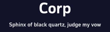 Corp by Eko Bimantara — Sans Serif Font — thumbnail 2