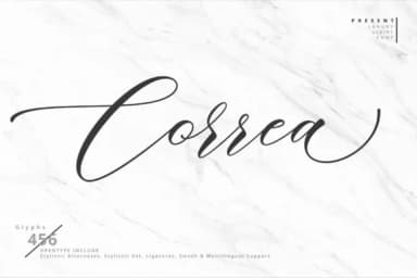 Correa Script Font by FadeLine — Script Handwritten Font — thumbnail 1