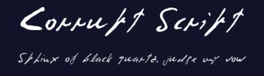 Corrupt Script by Luis Barcenas — Script Handwritten Font — thumbnail 2