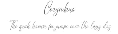 Corymbus by Nathatype — Script Handwritten Font — thumbnail 1