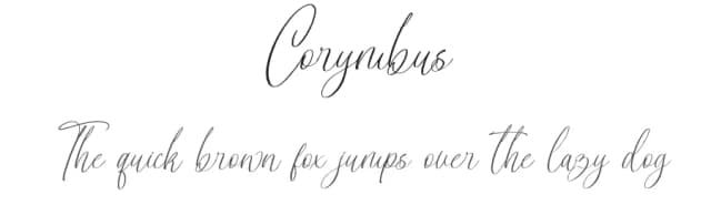 Corymbus by Nathatype — Script Handwritten Font