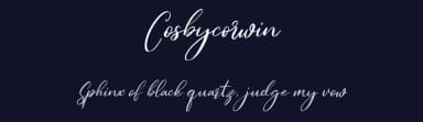 Cosbycorwin by Maulana Creative — Script Handwritten Font — thumbnail 2