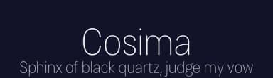 Cosima by Anita Jürgeleit — Sans Serif Font — thumbnail 2
