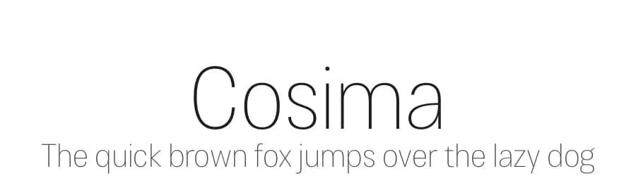 Cosima by Anita Jürgeleit — Sans Serif Font