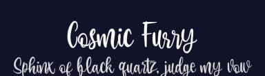 Cosmic Furry by zamjump — Script Handwritten Font — thumbnail 2