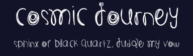 Cosmic Journey by Des Gomez — Script Handwritten Font — thumbnail 2