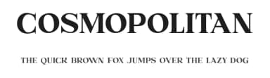 Cosmopolitan by Vladimir Nikolic — Serif Font — thumbnail 1