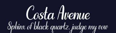 Costa Avenue by Kurnia Setyadi — Script Handwritten Font — thumbnail 2