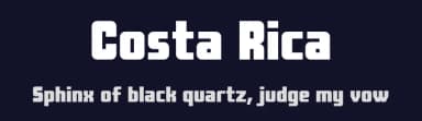 Costa Rica by Rafael Ferran i Peralta — Sans Serif Font — thumbnail 2