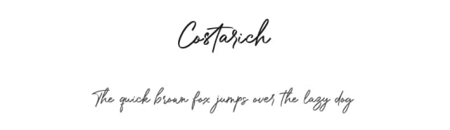 Costarich by Mario Davin — Script Handwritten Font