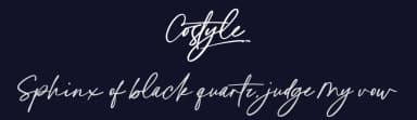 Costyle by Riyadh Rahman — Script Handwritten Font — thumbnail 2