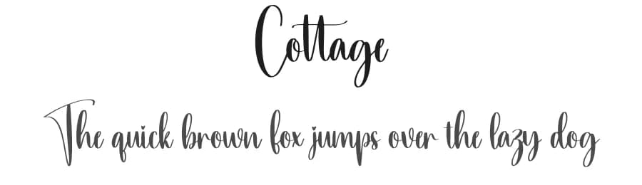 Cottage by Scratchones — Script Handwritten Font