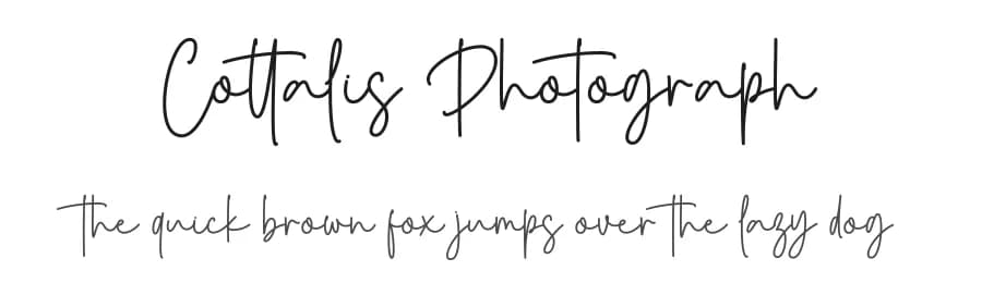 Cottalis Photograph by Imaginatype — Script Handwritten Font