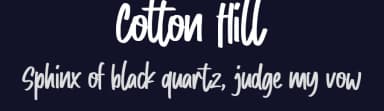Cotton Hill by Gassstype — Script Handwritten Font — thumbnail 2