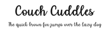 Couch Cuddles by Misti's Fonts — Script Handwritten Font — thumbnail 1