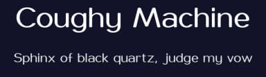 Coughy Machine by Steve Gardner — Sans Serif Font — thumbnail 2