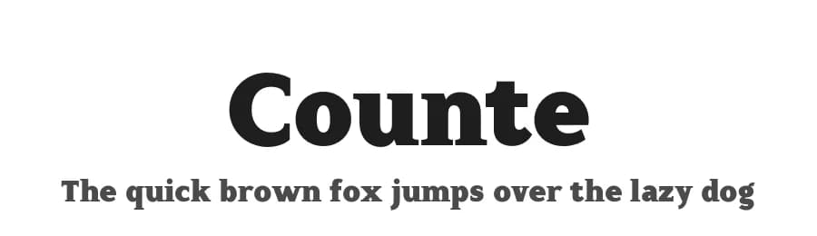Counte by Namela Type — Serif Font — preview 1
