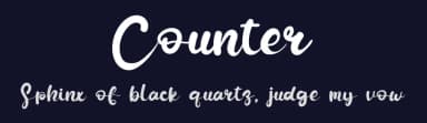 Counter by Eddy Goodboy — Script Handwritten Font — thumbnail 2