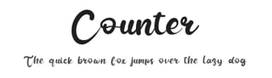 Counter by Eddy Goodboy — Script Handwritten Font — thumbnail 1