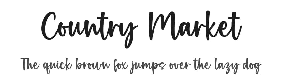 Country Market by Graphix Line Studio — Script Handwritten Font