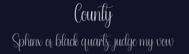 County by Andi Moz — Script Handwritten Font — thumbnail 2