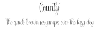 County by Andi Moz — Script Handwritten Font — thumbnail 1