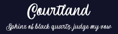 Courtland by Garisman Studio — Script Handwritten Font — thumbnail 2