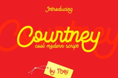 Courtney Font by NREY — Script Handwritten Font — thumbnail 1