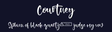 Courtney by Kong Font — Script Handwritten Font — thumbnail 2