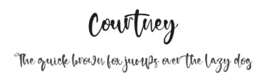 Courtney by Kong Font — Script Handwritten Font — thumbnail 1